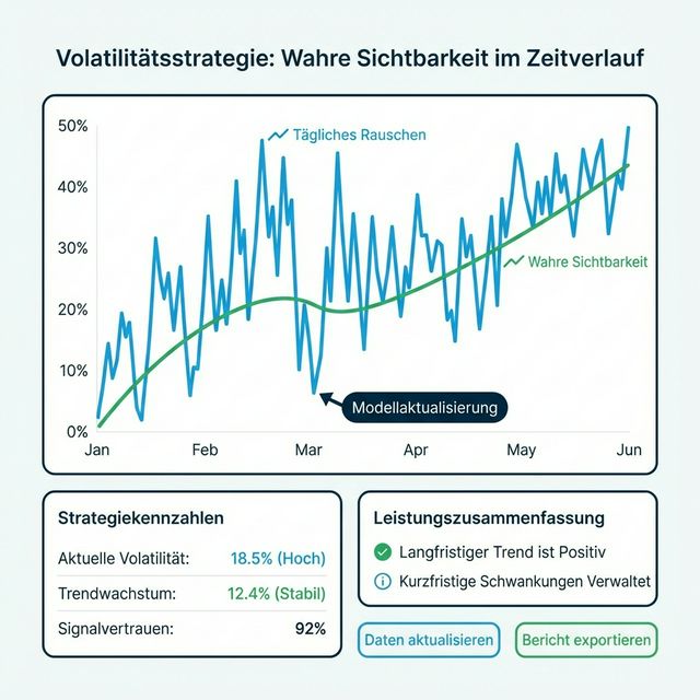 Volatilitätsstrategie: Rauschen vs. Trend – Unterscheidung kurzfristiger Schwankungen von langfristigen Entwicklungen