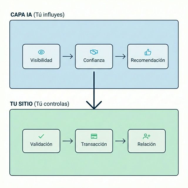 Embudo de marketing zero-click mostrando nuevas etapas