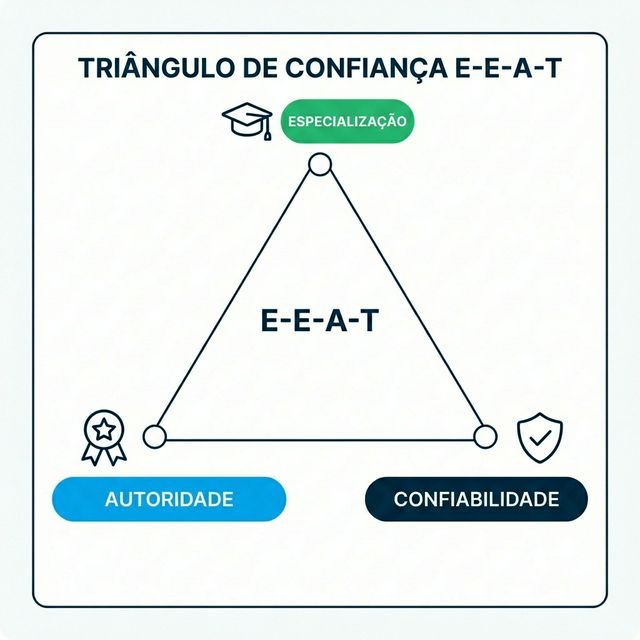 Triângulo de Confiança E-E-A-T